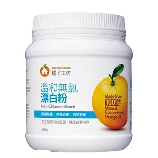 《橘子工坊》 溫和無氯漂白粉 (450g/瓶)(12入)