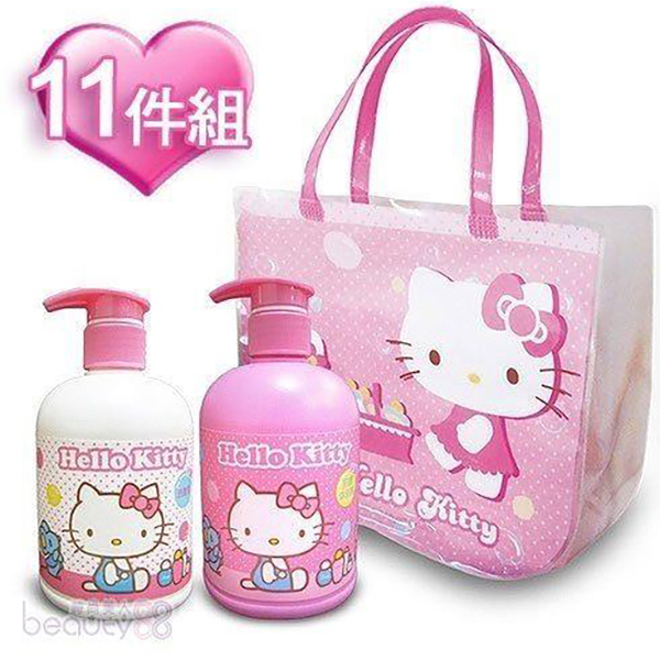 Hello Kitty牛乳胜月太呵護寶貝洗沐11件組