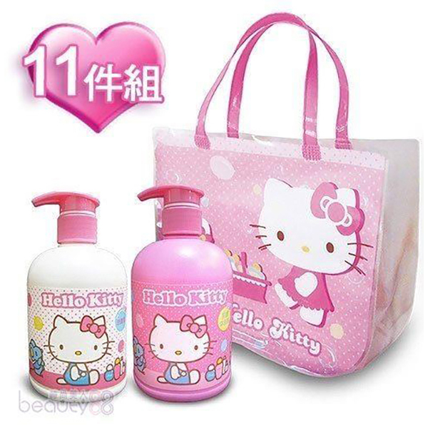 Hello Kitty牛乳胜月太呵護寶貝洗沐11件組