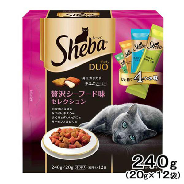 Sheba夾心酥(桃紅)-奢侈海鮮綜合貓糧輔食《日本直送》