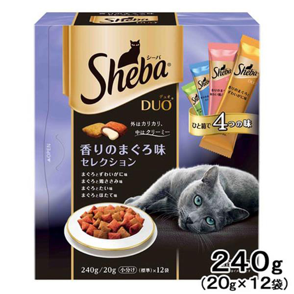 Sheba夾心酥(紫)-金槍魚綜合貓糧輔食《日本直送》
