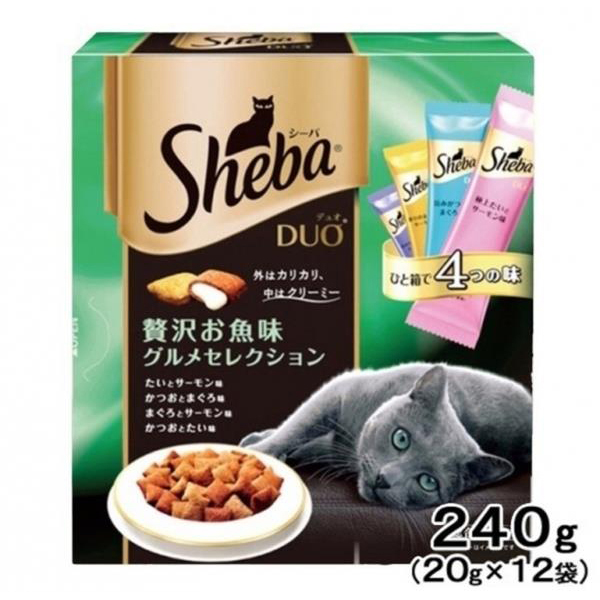 Sheba夾心酥(綠)-饗宴綜合魚貓糧輔食《日本直送》