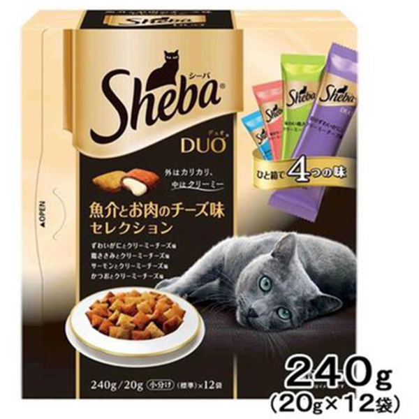 Sheba夾心酥(瑩黃)-海鮮起士貓糧輔食《日本直送》